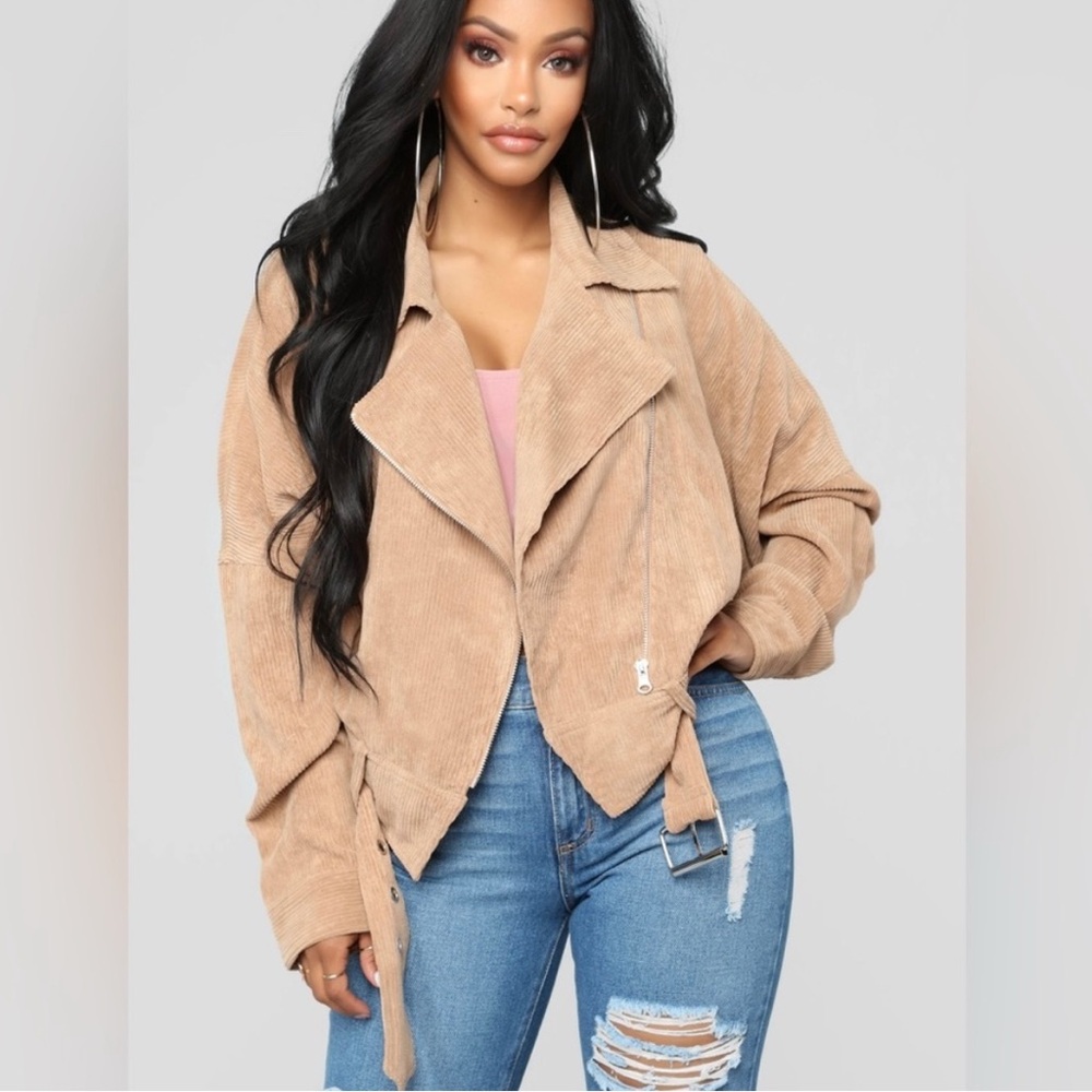 Fashion Nova Tan Corduroy Jacket